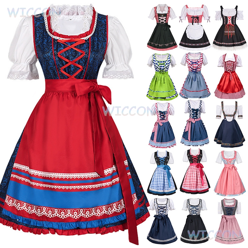Anime Cosplay Plus Size - 2025 Nuovo Oktoberfest Dirndl Vestito Plus