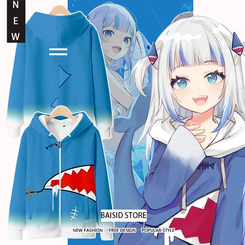 Anime Cosplay Thick - anime Gawr Gura cosplay 3D Stampa
