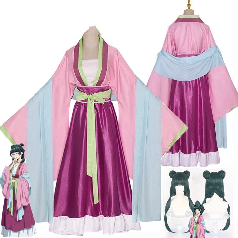 Anime Cosplay Plus Size - Costume da Cosplay Maomao con Parrucca,