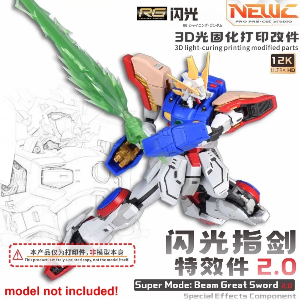Bandai Gundam Rg - Componenti di aggiornamento NewC 3D Light‑Curing