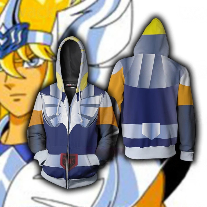 Anime Saint Seiya Felpe con st - Anime Cosplay Thick recensione e prezzo