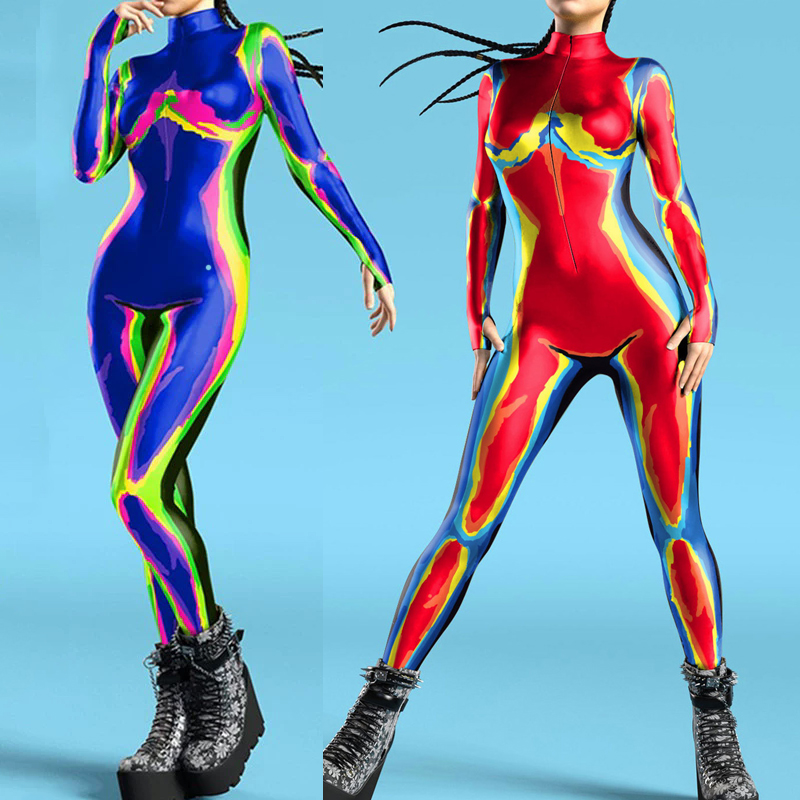 Tuta Zentai da donna con stamp - Anime Cosplay Images recensione e prezzo