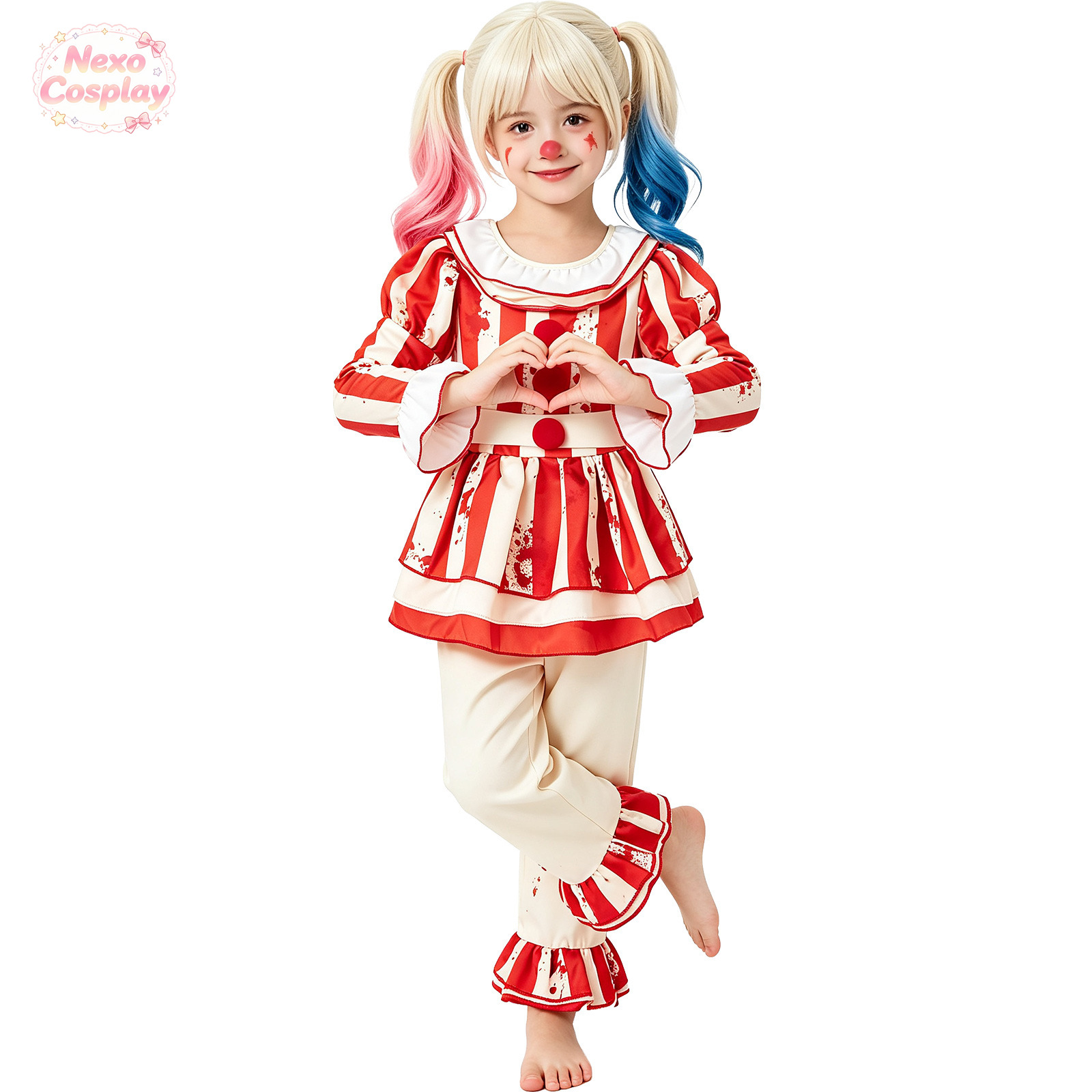 Costume da clown horror a righ - Anime Cosplay Kid recensione e prezzo