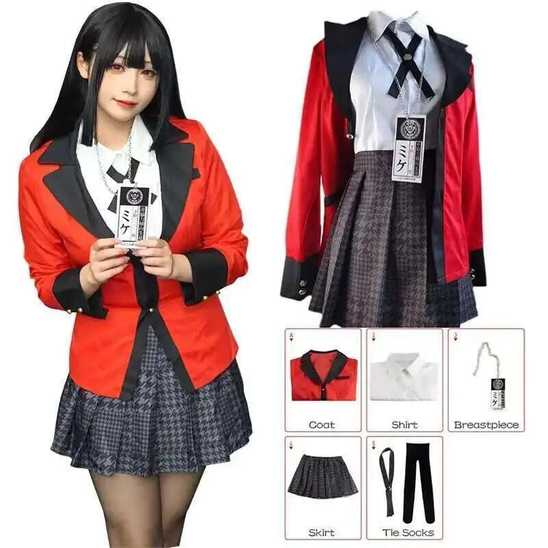 Anime Kakegurui Jabami Yumeko  - Anime Cosplay Outfit Girl recensione e prezzo