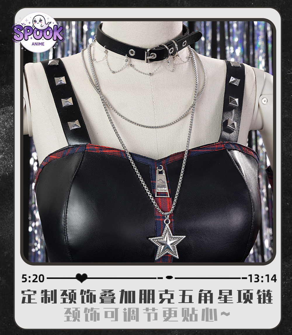 Gonna a quadri Harajuku, costu - Anime Cosplay Outfit Girl recensione e prezzo
