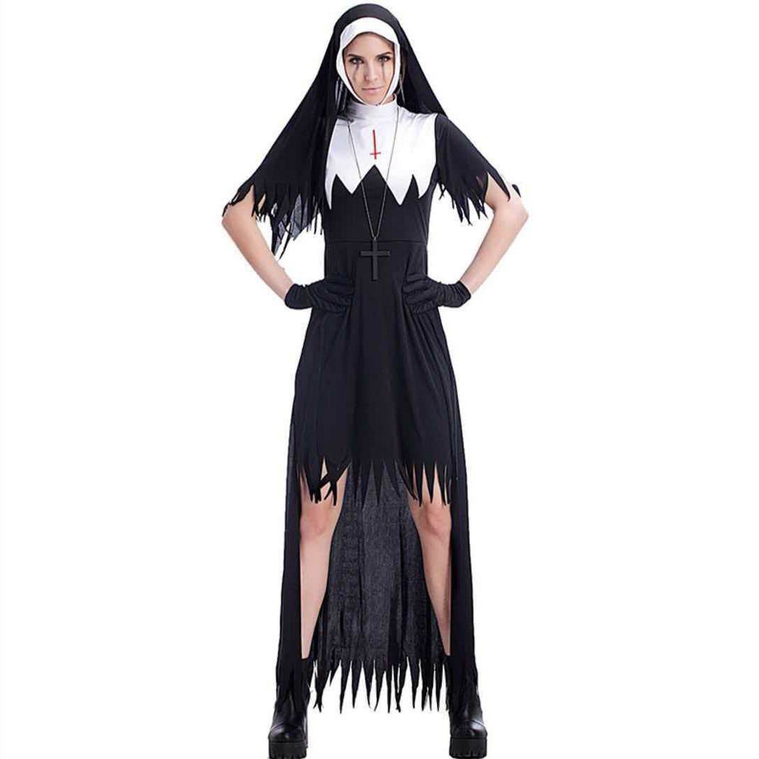 Set Costume da Suora Zombie pe - Anime Cosplay Nun recensione e prezzo