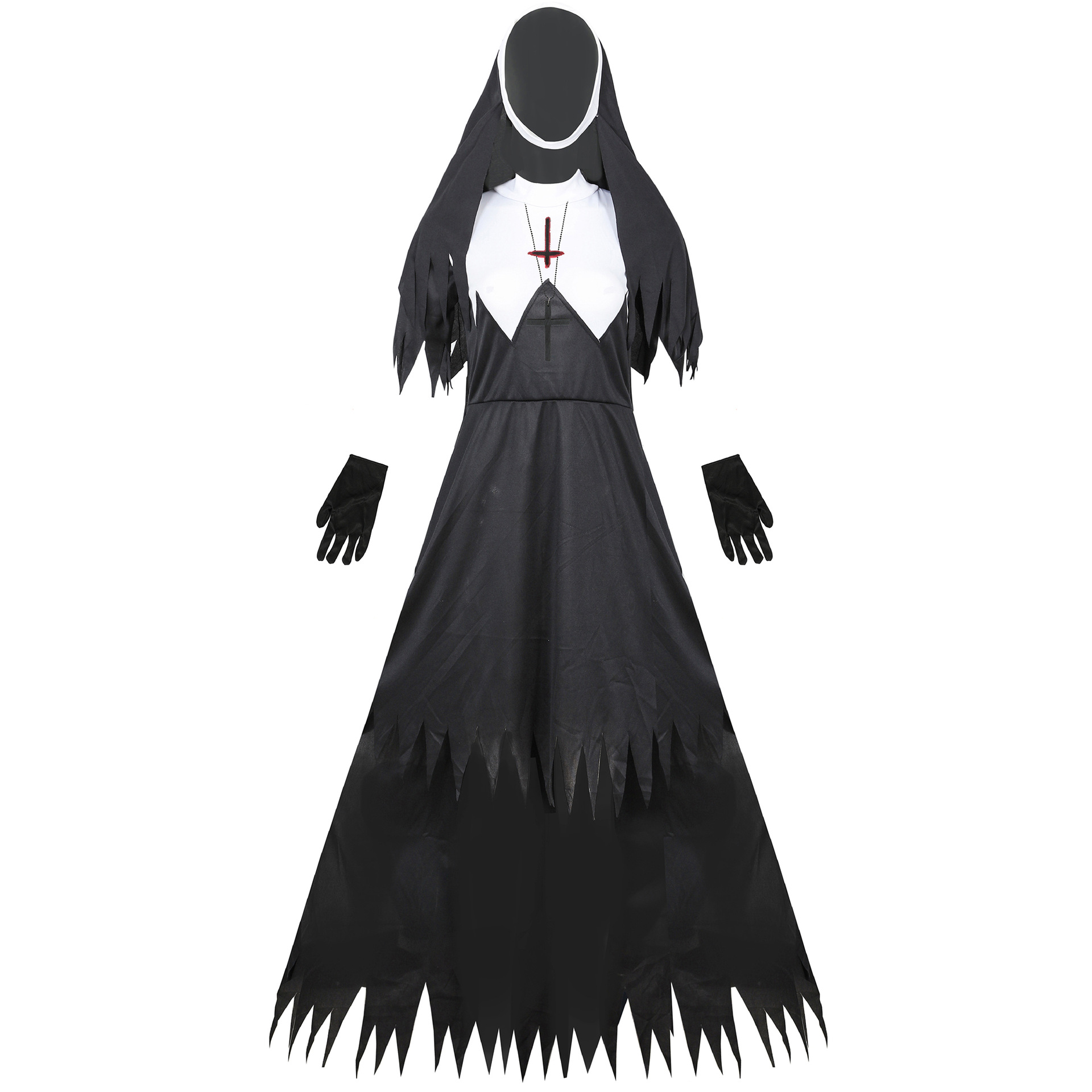 Set Costume da Suora Zombie pe - Anime Cosplay Nun recensione e prezzo